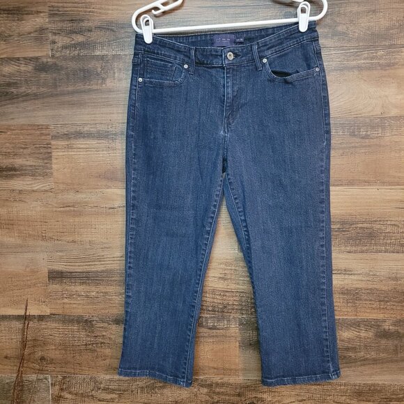 Vtg Levi's Jeans Size 12 Classic Demi Curve Mid Rise Dark Wash Stretch Denim Y2K - Picture 1 of 11